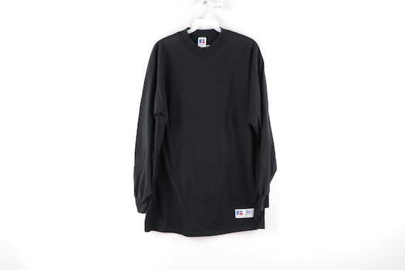 90s Russell Athletic Faded Blank Mock Neck Long Sl