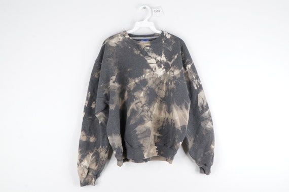 90s Champion Distressed Acid Wash Crewneck Sweatsh