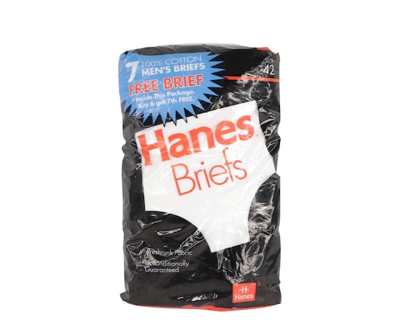 90s New Deadstock Hanes Pack of 7 Briefs Underwear