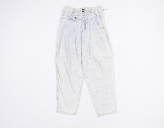 80s Streetwear Distressed Faded Acid Wash Mom Jean