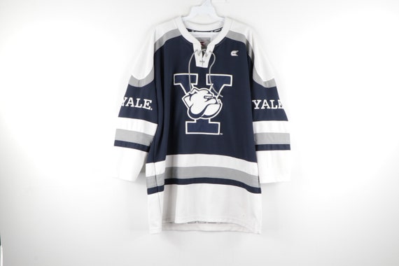 90s Yale University Bulldogs Stitched Hockey Jerse
