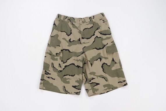 90s Streetwear Baggy Camouflage Military Cargo Sho