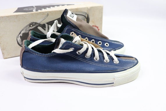 Retro 90's Converse Blue Denim & White US 10 EU 44.5 Retro 90's Converse Blue Denim & White US 10 EU 44.5