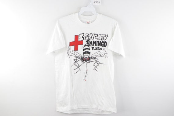 80s Funny Mosquito I Gave Blood At Flamingo Florid