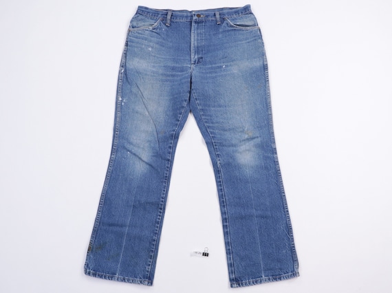 80s Rustler Distressed Bootcut Western Denim Jeans