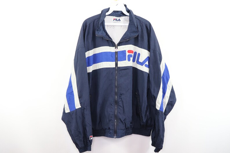 fila colour block full zip wind jacket