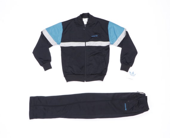 NOS 80s Adidas Spell Out Color Block Run DMC Track