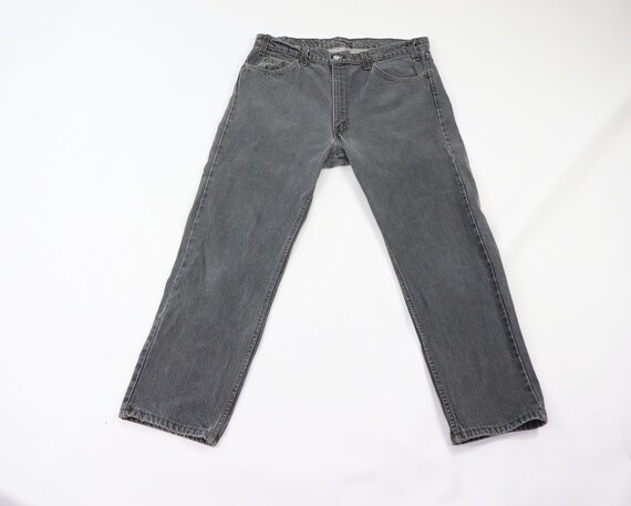 90s Levis 575 Baggy Fit Distressed Denim Jeans Bla