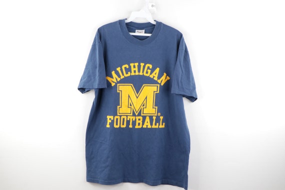 80s University of Michigan Football Distressed Fad