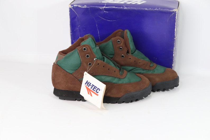 Kids Hiking Boots Hi Tec 90s New Hi Tec Youth 4 Topaz Jr Suede Leather Outdoor Trail Hiking Boots Vintage Hiking Boots Vintage Hi Tec