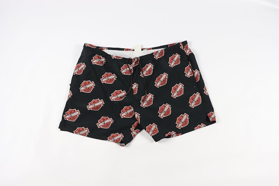 90s Harley Davidson Spell Out All Over Print Lined