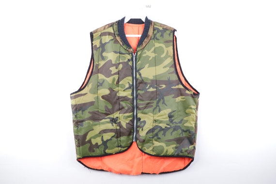 90s Streetwear Reversible Tactical Camouflage Puff