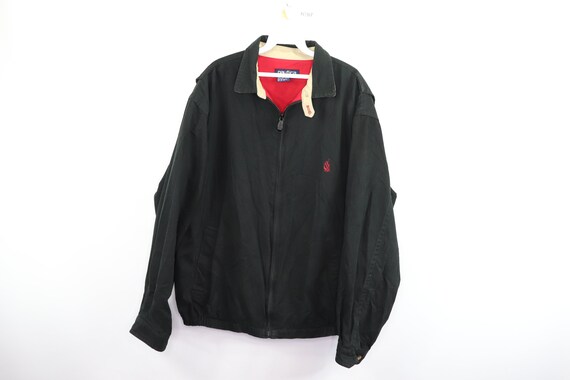 90s Nautica Spell Out Sailboat Full Zip Canvas Bom