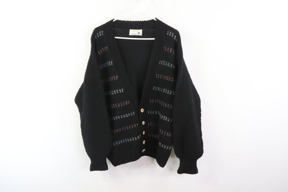 60s Shetland Wool Hand Knit Cowichan Cardigan Swea