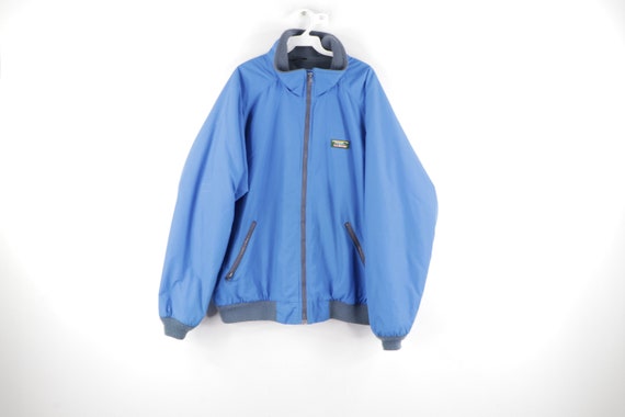 90s LL Bean Spell Out Box Logo Fleece Lined Warm U