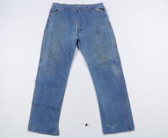 70s Big Mac Distressed Faded Wide Leg Carpenter Wo