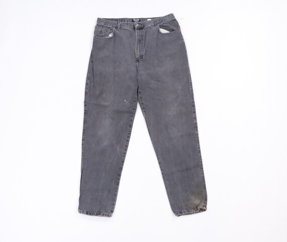 80s IOU Streetwear Distressed Tapered Leg Denim Je