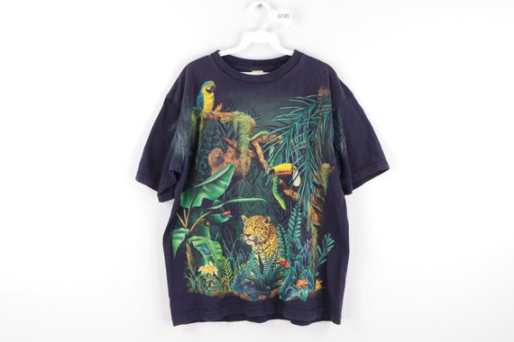 90s Streetwear Jungle Rainforest All Over Print Fa