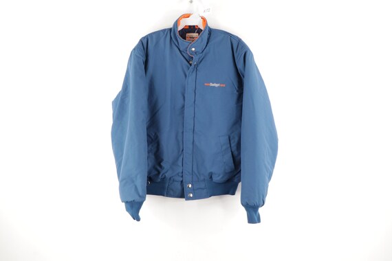 80s Budget Rental Car Spell Out Insulated Bomber J