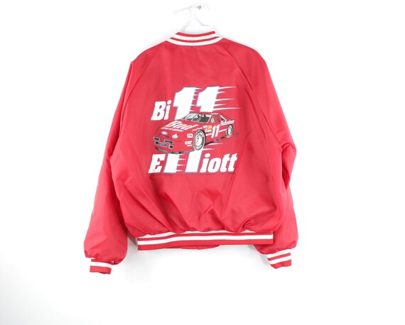 90s Pla Jac Budweiser Bill Elliott NASCAR Satin Bo