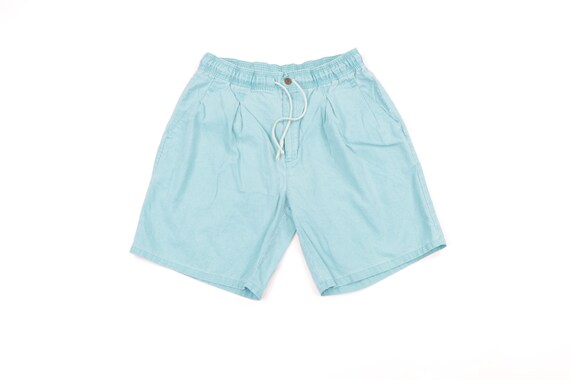 80s Streetwear Drawstring Unlined Faded Chino Shor