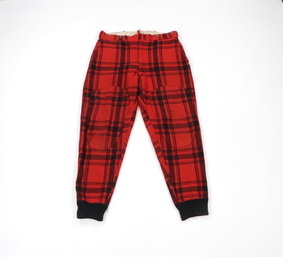 50s Woolrich Wool Buffalo Plaid Hunting Pants Jogg
