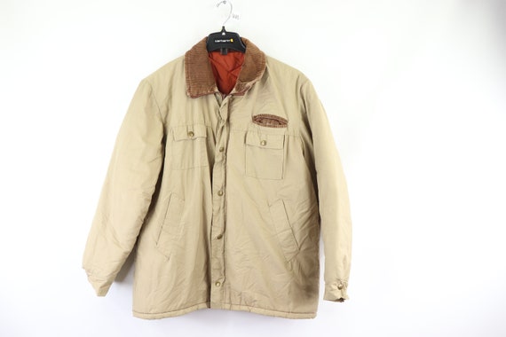 80s Corduroy Collar Insulated Outdoor Winter Parka