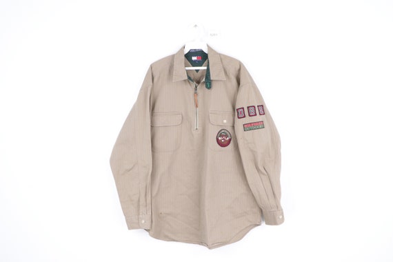 90s Tommy Hilfiger Outdoors Spell Out Half Zip Jac