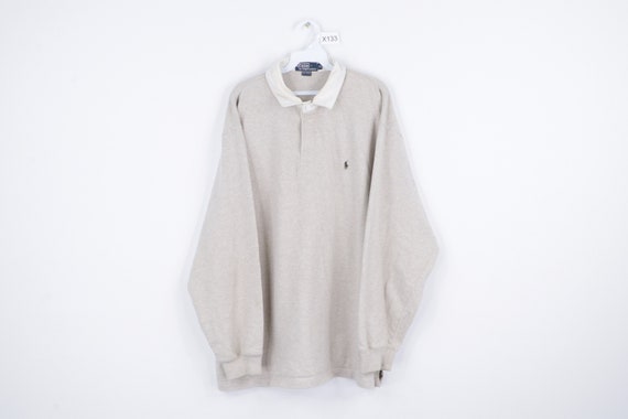 90s Ralph Lauren Long Sleeve Rugby Polo Shirt Heat
