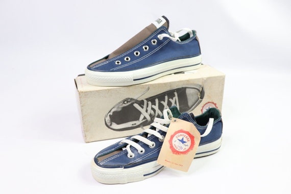 Retro 90's Converse Blue Denim & White US 10 EU 44.5 Retro 90's Converse Blue Denim & White US 10 EU 44.5