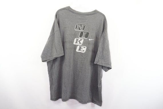 90s Nike Athletics Spell Out Blocks Short Sleeve S