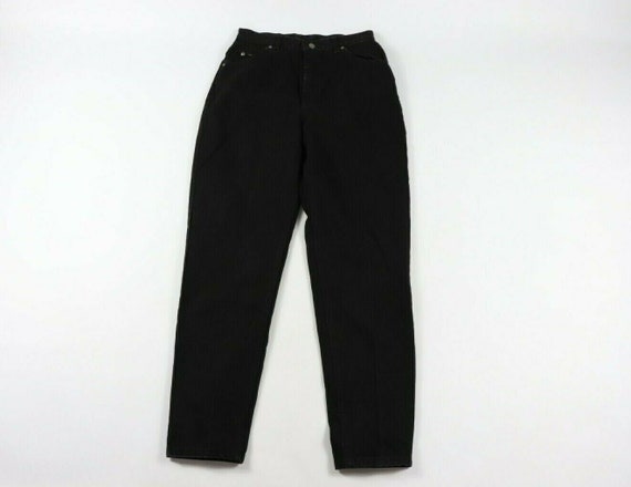 80s Lee MR High Waisted Denim Mom Jeans Pants Blac