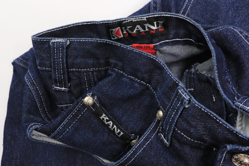 90s Denim Jacket 90s Karl Kani Mens Large 30x32 Denim Jean Jacket Jeans Suit Anime 90s Karl Kani Jeans Vintage Karl Kani Suit 90s Mens