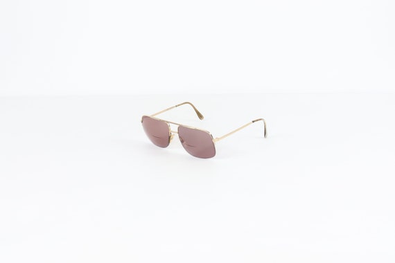 80s Lottet Gold Frame Aviator Sunglasses Glasses R