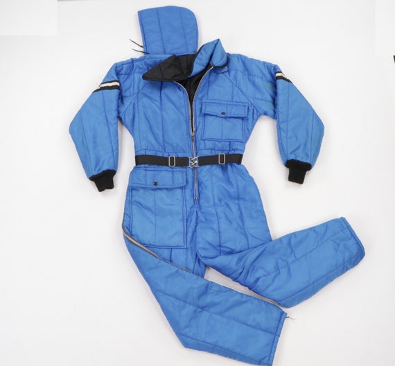 80s JCPenney Insulated Hooded Snowmobile Suit Snow