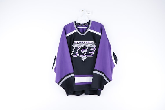 90s Bauer Indianapolis Ice IHL Hockey Jersey Black
