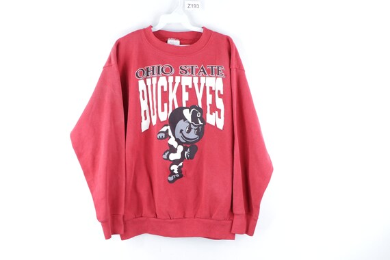 80s The Ohio State University Spell Out Faded Swea