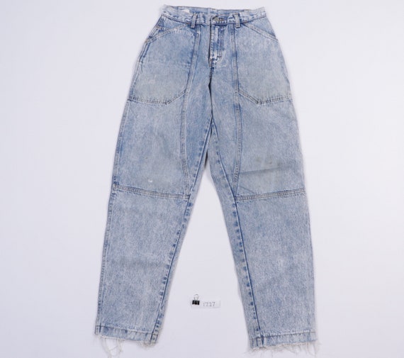 80s Sasson Streetwear Distressed Tapered Leg Acid