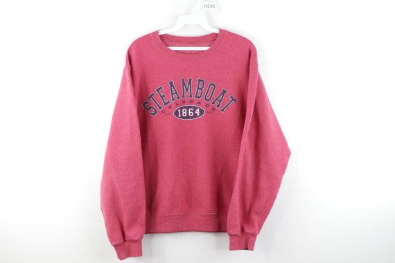 90s Streetwear Steamboat Colorado Spell Out Faded