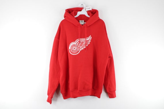 90s Detroit Red Wings Hockey Stitched Heavyweight