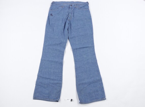 70s JCPenney Ranchcraft Flared Chambray Denim Jean