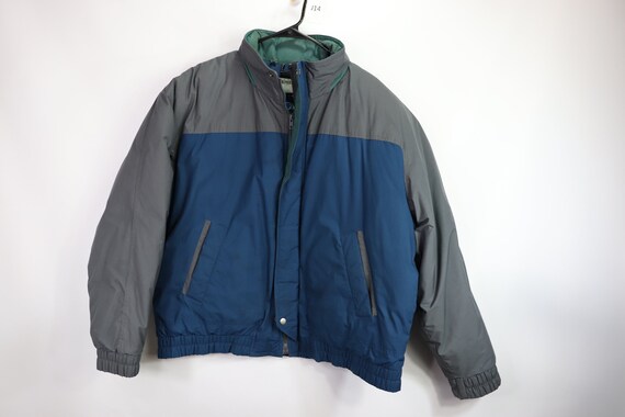 80s Members Only Mens 44 Color Block Down Filled P