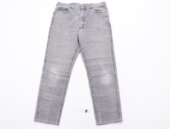 70s Lee Streetwear Distressed Denim Jeans Black Ta
