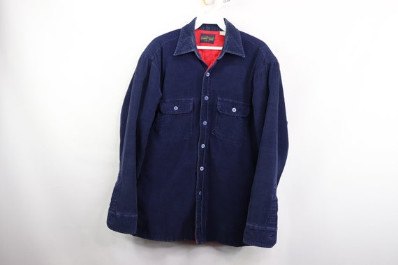 Vintage 80s Sportswear Mens Small Quilt Lined Cord