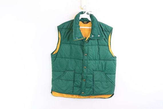 80s JCPenney Outdoor Hiking Button Up Puffer Vest