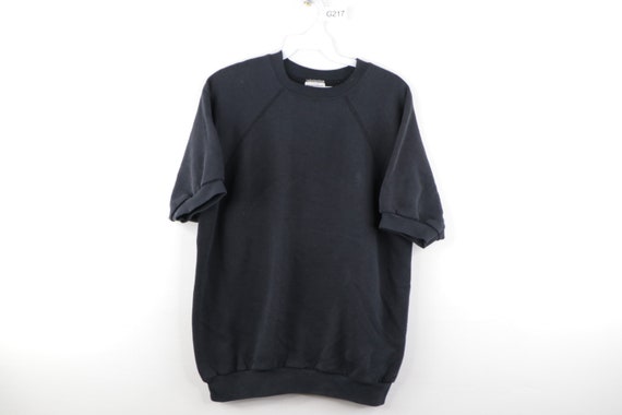 80s Streetwear Distressed Faded Short Sleeve Sweat
