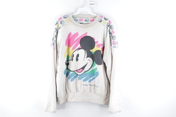 80s Disney All Over Mickey Mouse Abstract Reversib