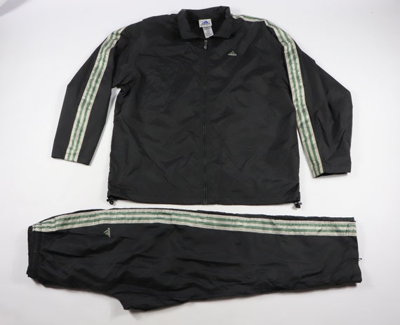 90s Adidas 3 Stripeds Spell Out Run DMC Track Suit