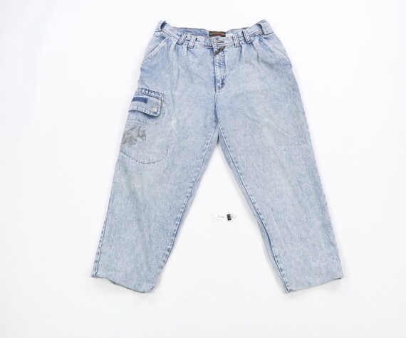 80s Jordache Streetwear Distressed Tapered Cargo D
