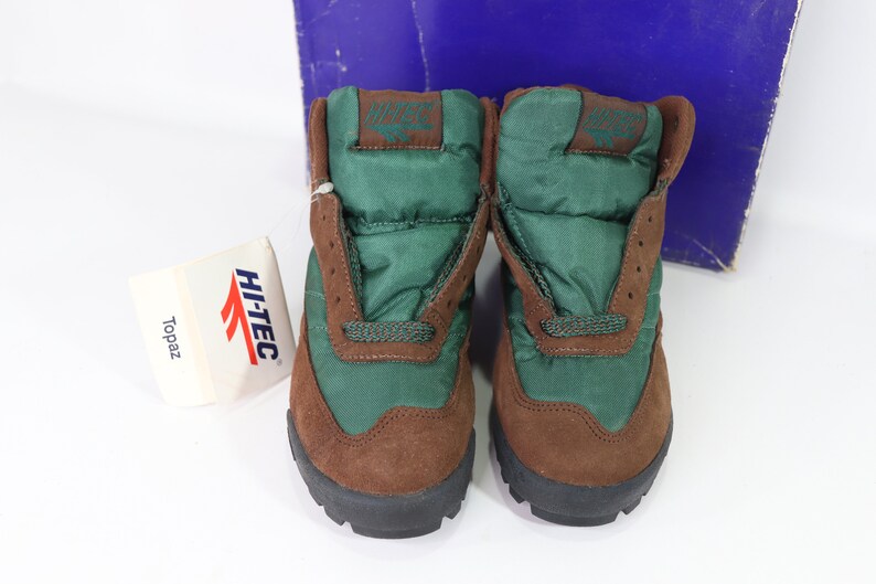 Kids Hiking Boots Hi Tec 90s New Hi Tec Youth 4 Topaz Jr Suede Leather Outdoor Trail Hiking Boots Vintage Hiking Boots Vintage Hi Tec